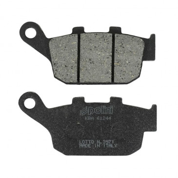 PLAQUETTE DE FREIN POLINI POUR HONDA 250 FORESIGHT, 125-150 PANTHEON / PEUGEOT 250 SV / ZONTES 125 G1 2020> (L 86mm - H 40mm - P 10.5mm) (174.0073) (ORIGINAL) 8054705043390