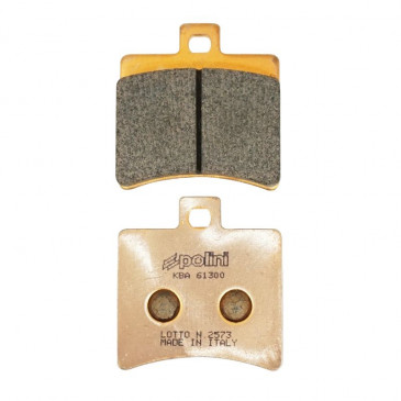 BRAKE PADS -POLINI FOR PEUGEOT 125 CITYSTAR R / DERBI 125-250 RAMBLA / BENELLI 250 VELVET / APRILIA 50 SCARABEO DITECH (L 50.8mm - H 53.5mm - thk9.3mm) (174.2020) (SINTERED) 8054705043758