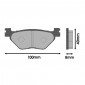 BRAKE PADS MALOSSI MHR SYNT FOR YAMAHA 500 T-MAX 2001>2003Rear- 530 T-MAX 2012>Rear- 560 T-MAX 2020>Rear- 3700948137321