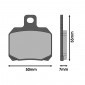 BRAKE PADS MALOSSI MHR SYNT FOR YAMAHA 125 XMAX 2006> Rear / MBK 125 SKYCRUISER 2006> Rear / PIAGGIO 400-500 BEVERLY Front -Rear , 125-250 X8Rear- 125-250-500 X9 Rear / SUZUKI 125 BURGMAN 2007>Rear- 3700948137352
