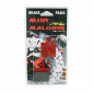 PLAQUETTE DE FREIN MALOSSI MHR POUR MBK 50 BOOSTER SPIRIT 1996> AV, NITRO 1997> AV / YAMAHA 50 AEROX 1997> AV, BWS AV, JOG R-Z 1993> AV, NEOS 1997> AV 3700948139011