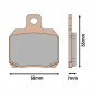 PLAQUETTE DE FREIN MALOSSI MHR SYNT POUR YAMAHA 125 XMAX 2006>2013 AR/MBK 125 SKYCRUISER 2006> AR/PIAGGIO 400-500 BEVERLY AV-AR, 125-250 X8 AR, 125-250-500 X9 AR/SUZUKI 125 BURGMAN 2002>2006 AR 3700948134023