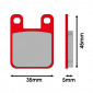 BRAKE PADS MALOSSI SPORT FOR DERBI 50 SENDA Rear- GPR Rear / APRILIA 50 RS 2006> Rear / PEUGEOT 50, SPEEDFIGHT Front LUDIX Front/ YAMAHA 50 DT R-X 2004> Front TZR 2004> Rear (AJP) 3700948134207