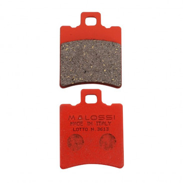 PLAQUETTE DE FREIN MALOSSI MHR POUR MBK 50 BOOSTER AV, NITRO AV / APRILIA 50 SR 1997> AV / GILERA 50 RUNNER 1997> AV, STALKER 1997> AV / PIAGGIO 50 ZIP 2T, NRG AV / YAMAHA 50 BWS 1995> AV 3700948134214