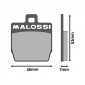PLAQUETTE DE FREIN MALOSSI SPORT POUR MBK 50 STUNT 2000> AV, NITRO 1997>AR / YAMAHA 50 SLIDER 2000> AV, AEROX 1997> AR / MALAGUTI 50 F12 R AR 3700948132609