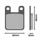 BRAKE PADS MALOSSI SPORT FOR DERBI 50 SENDA Rear- GPR Rear / APRILIA 50 RS 2006> Rear / PEUGEOT 50, SPEEDFIGHT Front LUDIX Front/ YAMAHA 50 DT R-X 2004> Front TZR 2004> Rear (AJP) 3700948132623