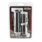 REVETEMENT POIGNEE DOMINO MOTO OFF ROAD UNIVERSEL NOIR CLOSED END LONGUEUR 126-130mm (TRIAL) (PAIRE) 8033900011076
