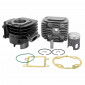 COMPLETE CYLINDER KIT FOR SCOOT TOP PERFORMANCES CAST IRON FOR MBK 50 BOOSTER, STUNT/YAMAMA 50 BWS, SLIDER (BLACK TROPHY)