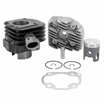 HAUT MOTEUR SCOOT TOP PERF FONTE POUR MBK 50 OVETTO 2T, MACH G/YAMAHA 50 NEOS 2T, JOG/APRILIA 50 SR/MALAGUTI 50 F10 (BLACK TROPHY)