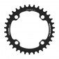 CHAINRING FOR E-BIKE - SINGLE 34teeth Ø104 BLACK TA E-ONE 4 ARMS ALU 7075 FOR BOSCH / BROSE / YAMAHA / GIANT / SHIMANO E-STEPS TA E-ONE 3662458017466