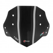 BULLE/SAUTE VENT MOTO POUR BENELLI 502 TRK 2017>2019, TRK X 2018>2019 FUME (SHORT HAUTEUR 330mm) -FACO- 3700948229729