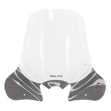 WINDSHIELD FOR MAXISCOOTER KYMCO 300 AGILITY R16 ABS 2019> TRANSPARENT -FACO- 3700948230015
