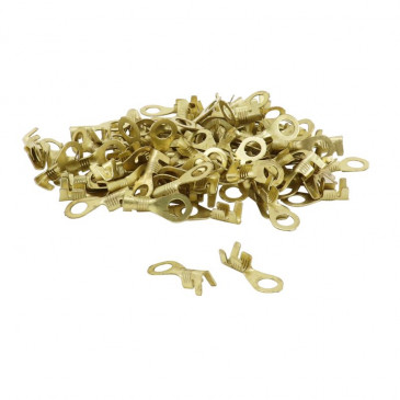 ELECTRIC CABLE RING TERMINAL- BRASS - NON ISOLATED Ø 5.2 x 20 to crimp (PER 100 IN A BAG) -SELECTION P2R- 3701213429354
