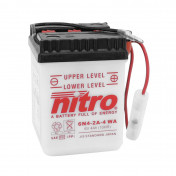 BATTERIE 6V 4 Ah 6N4-2A-4 NITRO CONVENTIONNELLE AVEC ENTRETIEN (Lg71xL71xH96mm)