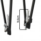 LUGGAGE RACK-REAR- ON STAYS- P2R ALUMINIUM-BLACK ADJUSTABLE FOR 28"/26"/24'' 3700948040676