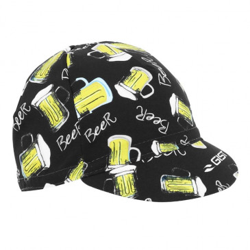 CASQUETTE VELO DECO BIERE NOIR / JAUNE 8013271312354