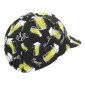 CASQUETTE VELO DECO BIERE NOIR / JAUNE