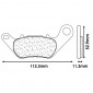 PLAQUETTE DE FREIN CL BRAKES POUR YAMAHA 300 YZF-R3 2015>, MT-03 2016> AV (1 JEU DE 2 PLAQUETTES) (1241 RX3 TOURING METAL FRITTE) 0841754015199