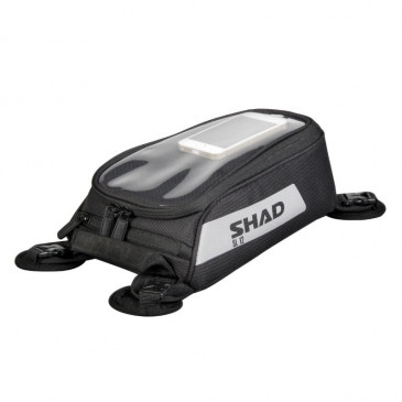 SACOCHE DE RESERVOIR MOTO SHAD SL12 NOIR 4L (FIXATION INCLUE) (X0SL12M) 8430358606678