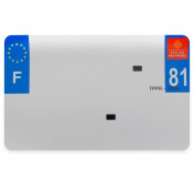 PLASTIC STRIP FOR BLANK PVC LICENSE PLATE (MOTORBIKE FORMAT 210X130)-DEPT 81/EUROPE (SOLD PER UNIT) 3700948119716