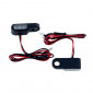 TURN SIGNAL FOR MOTORBIKE- AVOC MATSUYAMA ABS BODY - TRANSPARENT/BLACK ( L 45mm / H 10mm (Wd 15mm) (EEC APPROVED) (Pair)