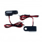 TURN SIGNAL FOR MOTORBIKE- AVOC MATSUYAMA ABS BODY - TRANSPARENT/BLACK ( L 45mm / H 10mm (Wd 15mm) (EEC APPROVED) (Pair) 3700948209912