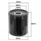 OIL FILTER FOR MOTORBIKE HIFLOFILTRO FOR HARLEY- DAVIDSON 1130 V-ROAD, NIGHT-ROD, STEET-ROD (76x86mm) (HF174) 0824225111682