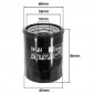 OIL FILTER FOR MOTORBIKE HIFLOFILTRO FOR YAMAHA 1300 FJR 2001> (65x85mm) (HF148) 824225110609