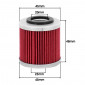 OIL FILTER FOR MOTORBIKE HIFLOFILTRO FOR HUSQVARNA TE-TC 250, TE-TC 450, TE-TC 510, SMR 510, SM 610 (45x48mm) (HF154) 824225110272