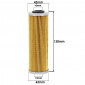 OIL FILTER FOR MOTORBIKE HIFLOFILTRO FOR DUCATI 899-959-1199-1299 PANIGALE (43x130mm) (HF159) 824225110647