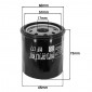 FILTRE A HUILE MOTO ADAPTABLE BUELL 900 FIREBOLT, 1200 FIREBOLT, 1200 LIGHTNING (65x73mm) -HIFLOFILTRO HF177- 824225110777