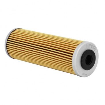 OIL FILTER FOR MOTORBIKE HIFLOFILTRO FOR KTM 890 DUKE R 2020>, 950-990-1190 ADVENTURE, 990-1290 SUPERDUKE, 1290 SUPER ADVENTURE (41x130mm) (HF650)