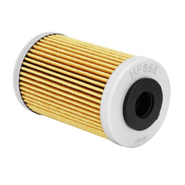 FILTRE A HUILE MOTO ADAPTABLE KTM 250 EXC 2000>2012, 450 EXC 2012>2014, 450 SMR 2013>, 650 SUPERMOTO 2007> / HUSQVARNA 450 FC 2016>, 450 FE 2014> (41x69mm) -HIFLOFILTRO HF655- 824225111323