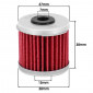 OIL FILTER FOR MAXISCOOTER HIFLOFILTRO FOR DAELIM 125 VC, VS, VT/LML 125 STAR (38x38mm) (HF167) 824225110708