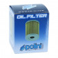 OIL FILTER FOR MAXISCOOTER POLINI FOR PEUGEOT 125 SATELIS, JET FORCE, ELYSEO, ELYSTAR/APRILIA 125 LEONARDO 1996>2004 , SCARABEO 1999>2003 (203.3315)(Ø 41 mm x 33 mm) 8054705054426
