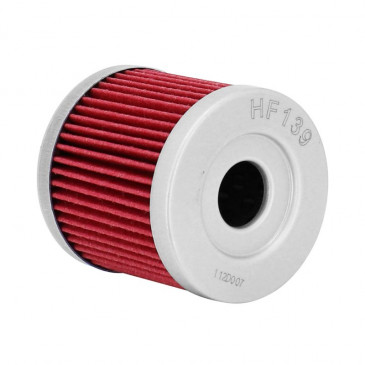 FILTRE A HUILE MOTO ADAPTABLE SUZUKI 400 DR Z 2000>2015 / KAWASAKI 400 KFX 2002>2006 (44x44mm) -HIFLOFILTRO HF139- 824225110173