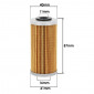 FILTRE A HUILE MOTO ADAPTABLE SHERCO 250-300 SEF R 4T 2014>, 450 ENDURO 2004>2008 / BMW 450 GX 2008>2011 -HIFLOFILTRO HF611- 824225111354