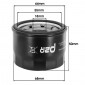 OIL FILTER FOR MAXISCOOTER YAMAHA 500 TMAX 2001>2011, 530 TMAX 2012>2016 (OE 5DM-13440-00)/KYMCO 500 XCITING (68x50mm) -P2R- 3700948108529