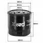 OIL FILTER FOR MOTORBIKE SUZUKI 650 BANDIT, 750 GSX-R, 1000 GSX-R, 1300 HAYABUSA, 1500 INTRUDER/APRILIA 1000 RSV4 2009> (68x65mm) -P2R- 3700948108543
