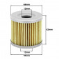 FILTRE A HUILE MAXISCOOTER ADAPTABLE KYMCO 125 DOWNTOWN, 125 SUPER-DINK, 300 DOWNTOWN, 300 PEOPLE/KAWASAKI 300 J 2014> (EQUIVALENT HF566) -P2R- 3700948108567