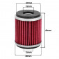 OIL FILTER FOR MOTORBIKE FANTIC 250 CABALLERO 2011>2013 / GAS GAS 250 EC F 2012>2015 / YAMAHA 125 MT 2015>2018, 125 YZF R 2015>, 250 WR 2009>2018, 450 YFZ 2007>2018 -HIFLOFILTRO HF140- 824225110586