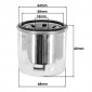OIL FILTER FOR MOTORBIKE SUZUKI 1000 GSX R 2012>2015 -HIFLOFILTRO HF138C- 824225110166