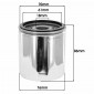 OIL FILTER FOR MOTORBIKE HARLEY- DAVIDSON 1130 NIGHT ROD SP 2007>2015 CHROME -HIFLOFILTRO HF174C- 0824225110746