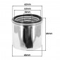 OIL FILTER FOR MOTORBIKE HONDA 1000 CBR RR FIREBLADE 2008>2015 CHROME -HIFLOFILTRO HF204C- 824225111330