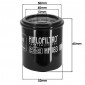 OIL FILTER FOR MAXISCOOTER PIAGGIO 125 X EVO, X7, X8, X9, MP3, LIBERTY, FLY, VESPA GT-LX, 250 MP3, X9 / APRILIA 125 ATLANTIC 2002>2011 / GILERA 125 NEXUS 2007> -HIFLOFILTRO HF183- 824225110388