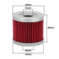 OIL FILTER FOR MAXISCOOTER HIFLOFILTRO FOR SUZUKI 125 BURGMAN 2000>, 400 BURGMAN AN 2007>2012 (44x40mm) (HF971) 824225111408