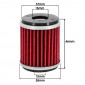 FILTRE A HUILE MAXISCOOTER ADAPTABLE YAMAHA 125 XMAX, XCITY / MBK 125 SKYCRUISER, CITYLINER (38x46mm) -HIFLOFILTRO HF981- 824225111439