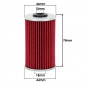 FILTRE A HUILE MAXISCOOTER ADAPTABLE KYMCO 125 DINK 2006>, 125 GRAND DINK 2001> (44x79mm) -HIFLOFILTRO HF562- 824225111286