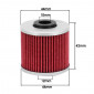 OIL FILTER FOR MAXISCOOTER HIFLOFILTRO FOR KYMCO 125 DOWNTOWN, 125 SUPER-DINK, 300 DOWNTOWN, 300 PEOPLE/KAWASAKI 300 J 2014> (HF566) 824225111507