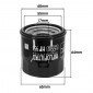 OIL FILTER FOR MAXISCOOTER HIFLOFILTRO FOR HONDA 300 SH 2007>2010, 400 SILVER WING 2001>,400 SW-T, 250 FORZA, 600 SILVER WING 2001>2009 (65x64mm) (HF951) 824225111392